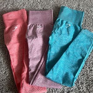 Gymshark Vital seamless. All 3.